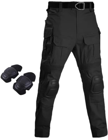 ZMIN G3 Taktische Hosen Militär Kleidung Männer Shirt Mit Pads Armee Camo Kampf Uniform Paintball Jagd Kleidung black pants S