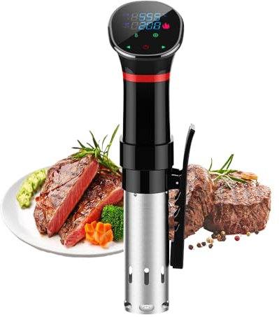DIERI Sous Cooker Machine Immersion Circulator 1100 Watts LCD Digital Display Accurate Temperature and Time Control Waterproof Sous Cooker