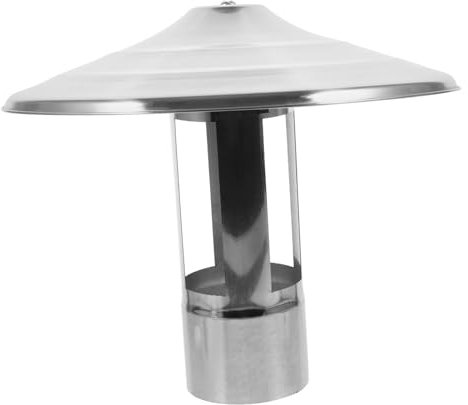 Garneck Schornstein-blitzkappe Schornsteinrohrkappe Schornsteinkappe Auf Dem Dach Regenschutz Für Schornsteinkappen Runde Schornstein-regenschutz Rostfreier Stahl Pipeline Trichter