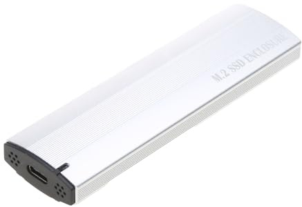 Caja de aluminio M.2 NVMe SSD USB 3.1 de 10 Gbps, adaptador rápido para conexión rápida, montaje simple, cable USB 2 en 1