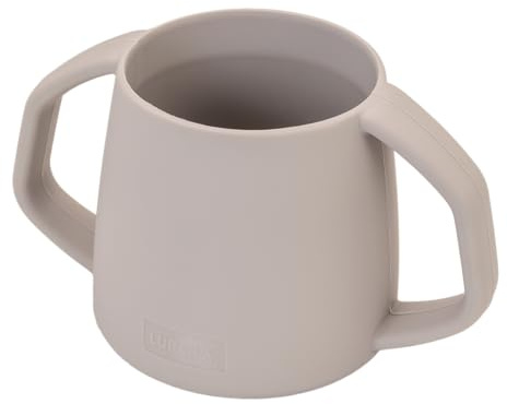Lurch Little Drinking Cup Children's Learning Tableware Made of Silicone Shatterproof Warm Grey