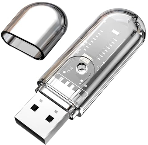 Greatzer Adattatore Bluetooth 5.3 USB Dongle Audio Ricevitore Plug & Play HD per Altoparlanti, Sistemi Hi-Fi, Automobili