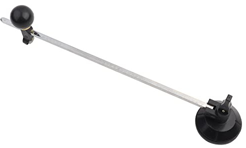 Tagliavetro Circolare, Materiale Plastico, Taglierina Stile Compasso Regolabile con Ventosa, per Hobbisti e Professionisti, Fornito con Manico a Pomello Rotondo (60 cm)