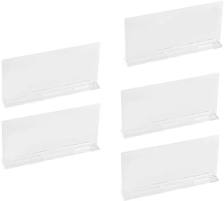 HDOYTXXM 5PCS Tischkartenhalter Tischschild Nummer Vitrine Acrylrahmen Moderner Esstisch Mittelstücke Bildständer