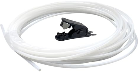 Yoedge 10 Meter PTFE Schlauch 4mm x 2.5mm- 3D Drucker Teflonschlauch 1.75mm für PTFE Schlauch 3D Drucker, Inklusive Schlauchschneider