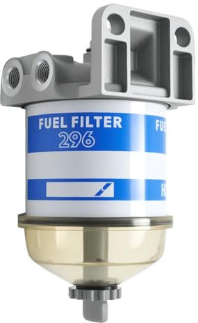 Ollanoos Filtre à carburant diesel séparateur d'eau, remplacement pour CAV296 moteurs diesel, bateaux de marine, tracteurs, générateurs électriques, pour Massey Ferguson 133 135 140 140 145 165 165