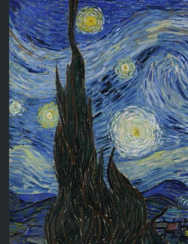 Vincent Van Gogh Notebook Starry Night: Blank Notes Journal