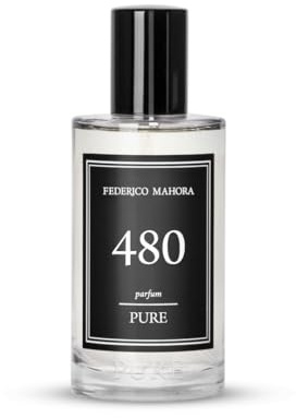 Pure 480 Parfum Homme 50 ml | Parfum Fougère Aromatique aux Notes de Citron, Bergamote, Lavande et Bois de Cèdre | 20% d'Essence | Élégant et Longue Tenue