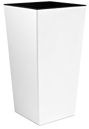 7,2 L Pflanzkübel Blumentopf inkl. Einsatz Kunststoff weiss h-325 mm URBI SQUARE