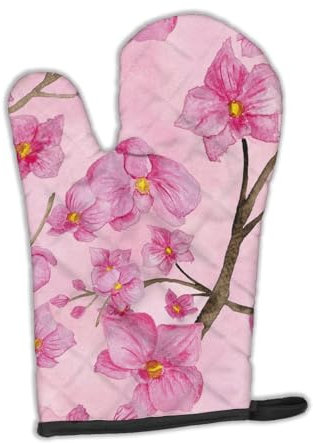 Caroline 's Treasures bb7505ovmt Watercolor Pink Blumen verziert Ofenhandschuh, 30,5 x 21,6 cm Multicolor