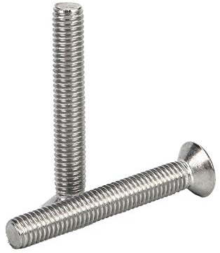 Senkkopf-Kreuzschraube aus Edelstahl 304, Flachkopf-Kreuzschraube, Senkkopfschraube, M10 * 80 mm (10 Stück)