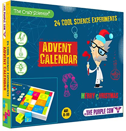 The Crazy Scientist Adventskalender - 24 coole wissenschaftliche Experimente - 2023 Countdown bis Weihnachten für Kinder, die Wissenschaft lieben Alter 8-99