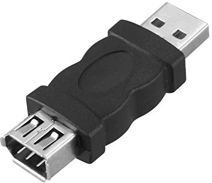Guangcailun Portátil Firewire IEEE 1394 de 6 Pines Hembra a USB Tipo 1,1/2,0 A Adaptador Macho