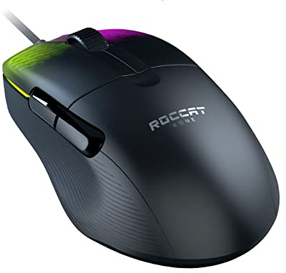 Roccat Kone Pro - Lightweight Ergonomic Optical Performance Gaming Maus , schwarz