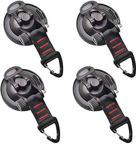 Cyleibe Stück Saugnapf Anker Multifunktionales Auto Saughaken Set Camping Plane Zubehör Saugnapf mit Befestigung Wohnwagen Haushalt Werkstatt Saugnapf Befestigungshaken