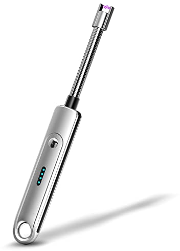 Christmas Stocking Fillers Women: Eletorot USB C Rechargeable Electric Arc Lighter, Windproof Flexible Long Lighters for Tea Lights Gas Stove BBQ Camping