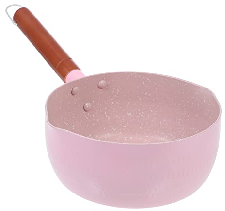 HEMOTON Snow Pan Glass Coffee Maker Milk Pot Saucepan Butter Warmer Milk Pot Cooking Steam Pot Small Sauce Pot Metal Milk Pan Korean Pots for Cooking Soup Pot Turkey Mini Aluminum