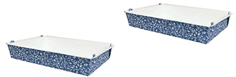 Demmler Viva Lot de 2 plats à gratin ou à four Bleu 28,5 x 18,5 x 5 cm