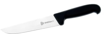 SinergiaFD Coltello da Macello Tipo Francese - Disponibile in Varie Dimensioni, Acciaio Inossidabile di Alta Qualità, Manico Ergonomico (22cm)