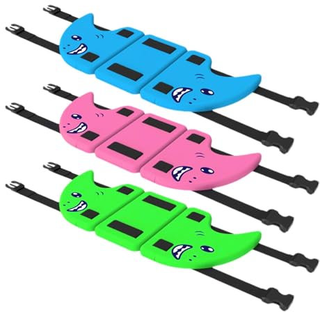 3 Haiflosse Schwimmhilfe, Schwimmhilfe Kinder, Pool Schwimm Körper Schwimmbrett Mit Verstellbarem Gürtel, Haifischflossenschwimmer, Tragbare Trainingsschwimmer Für Sicheres Schwimmen Am Pool