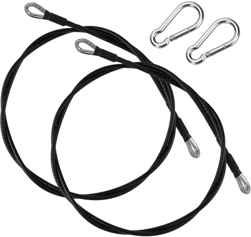 NQEUEPN Fitness-Verlängerungskabel, Heim-Fitness-Verlängerungskabel mit Karabiner für Bowflex, Heim-Fitnessgerät, Zubehör für Beinverlängerungen, 2 Stück