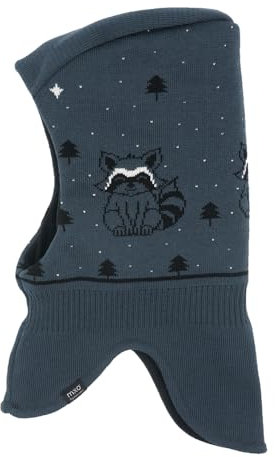 maximo MINI Boy-Schlupfmütze,Waschbär Jerseyfutter Made in Germany