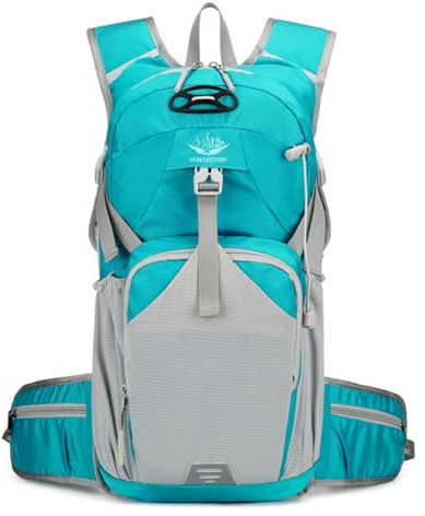 PORRASSO Wanderrucksack Wasserdichter Rucksack 18L Leichter Reiserucksack Hiking Backpack für Damen Herren Trekking Radfahren Klettern Reisen Sport Grün