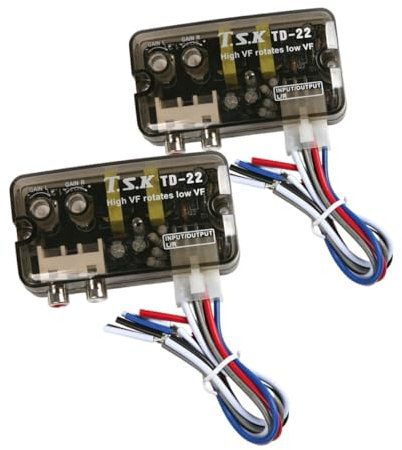 jojofuny Audio Converter for Car Systems Delay Low Converter for Speaker Setup Converts High to Low Frequency for Amplifier Use