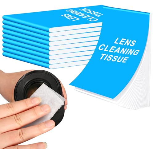 Lens Cleaning Tissue Paper 500 Sheets Lens Cleaning Papers Individually Wrapped Glasses Wipe Screen Wipes for Camera Lenses Glasses Phone and Computer