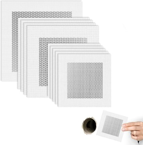10 Pcs Metal Wall Repair Patch Kit - 2, 4, 6 Plasterboard Repair Patch Self-Adhesive Drywall Tape - Fix Broken Walls Repair or Ceiling Filler for Plasterboard, Holes & Renders