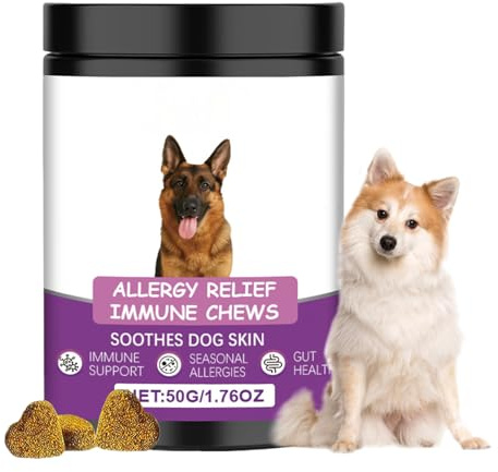 Suppléments Cutanés pour chiens | Complément nutritionnel pour chien | Comprimés à croquer pour la santé animale Restauration Cape Nuisible Intérieur Extérieur Maison Voyage Alimentation