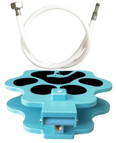 Fontana Acqua Cane Esterno | Dispenser Acqua per Cani a Pressione - Gioco Spruzzatore con Tubo per Giardino Viaggi Canile