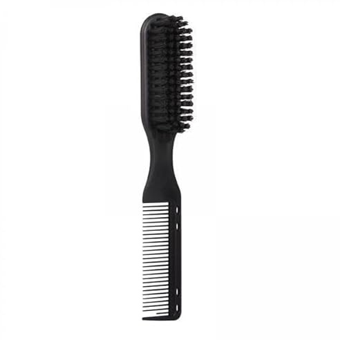 Professionelle Haarstyling-Werkzeuge mit Bürste und Kamm für Damen und Herren, Doppelkopf-Design, PP- und Nylonborsten, 17 cm, 3 Stück