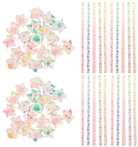 Selbstgemacht Sternenstreifen aus Papier 200 Stück für Origami und Basteln | Pearl Effekt, Kreative Sternform, Geeignet für Kunstprojekte, für Kinder und Erwachsene