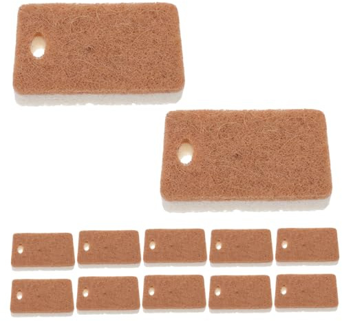 Hemobllo Esponjas De Cocina Doble Cara 11x7x2 Cm, 12 Unidades Agujero para Colgar, Esponjas De Fregar Absorbentes y Reutilizables, Resistentes a Arañazos para Lavar Platos y Limpieza Doméstica
