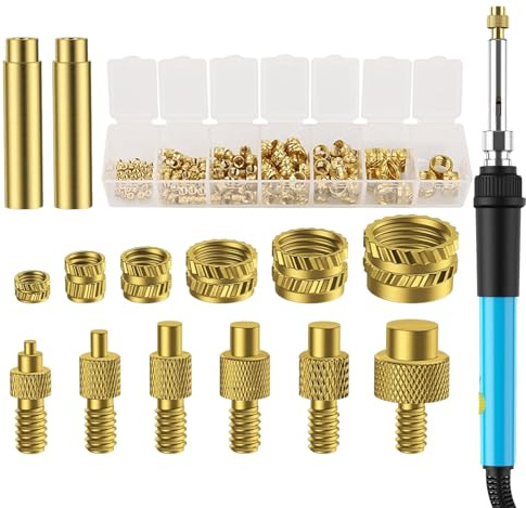 Outil d'insertion d'impression 3D – Inserts filetés thermofixés de qualité professionnelle, composants d'équipement résistants aux hautes températures, système de mécanisme de fonctionnement de chauff