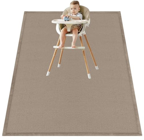 RxueSug Alfombra Infantil Habitacion Lavable 100 x 200 cm, Protector de Suelo, Grande Alfombras para bebé, Acolchada 2 cm, para Gatear y Jugar, más Grueso Antideslizante