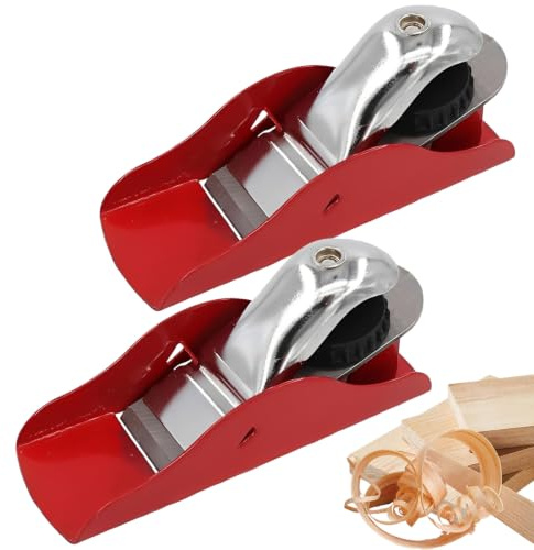 2 Pcs Wood Planer, Hand Planer for Doors and Woodworking, Door Trimmer and Planer Thicknesser Tool, Two Small Edge Planing Tools for Furniture Repair and DIY Projects