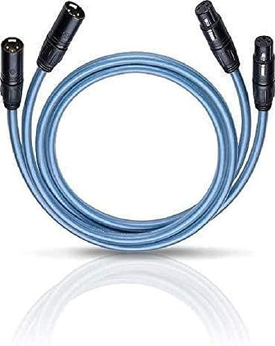 OEHLBACH Series 2 X - High-End Audiokabel mit XLR-Stecker (Made in Germany, HPOCC, für CD-Player, Vor-/Endstufe) - 2 x 50cm blau