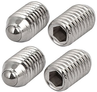 sourcing map 4stk M10x16mm 304Edelstahl Sechskant Madenschraube Set Schraube Feder Kugel DE de