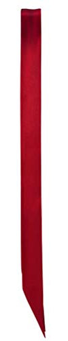 SilRiver Damen Schal aus Seide/Satin, schmal - Rot - 6 cmx178 cm