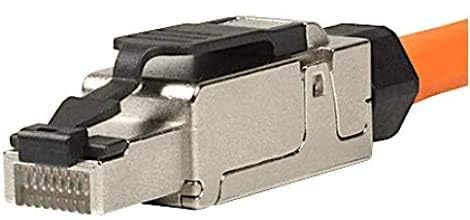 odedo 8x RJ45 Netzwerkstecker CAT6A/CAT7 geschirmt werkzeugfrei | Feldkonfektionierbar mit Zugentlastung, bis 10 Gbit/s, für CAT6A- und CAT7-Verlegekabel, werkzeugfreie Montage