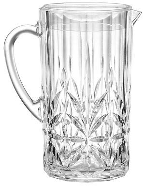 Lakeland Crystal-Look Acrylic Jug with Lid 2L – Shatter-Resistant Looks Like Expensive Crystal Glassware