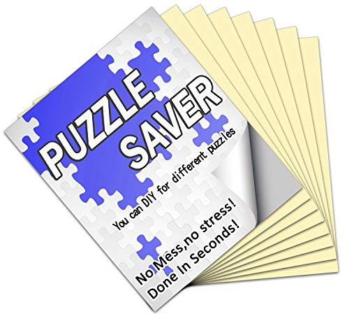 Preserve 8 X 1000 Piece Puzzle Glue Sheets, 32 Clear Saver Sheets, Peel and Stick Adhesive for No Stress and No Mess, Preserve Your Puzzle for Adults and Kids