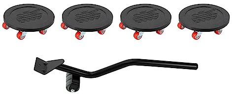 Möbel Transportrollen Set 4 Stück, Möbelheber und Möbelroller mit 6 Transportroller, 360° Rotierbare Möbelrollen, Möbeltransportrollen für Schwere Möbel Schränke