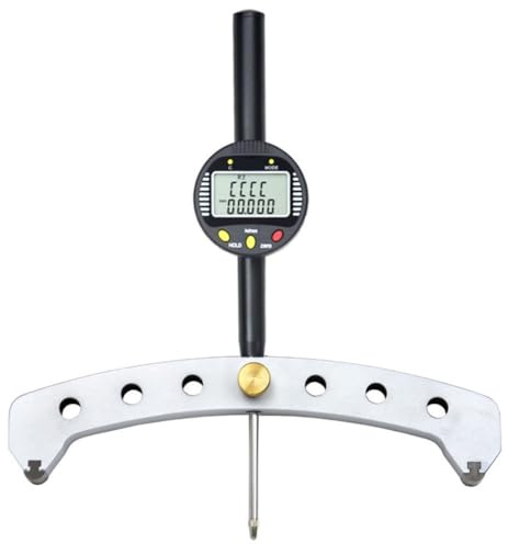 Danive Electronic Radius Measuring Instrument Digital Display Radius Gauge Radian Gauge Measuring Spherical Diameter Portable R-Ruler(A)