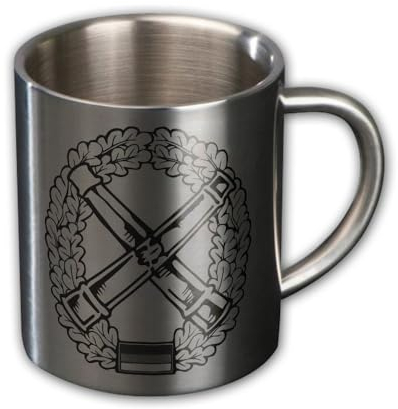 Metallbecher Artillerie Bundeswehr Pzh 2000 Haubitze Raketen #44007