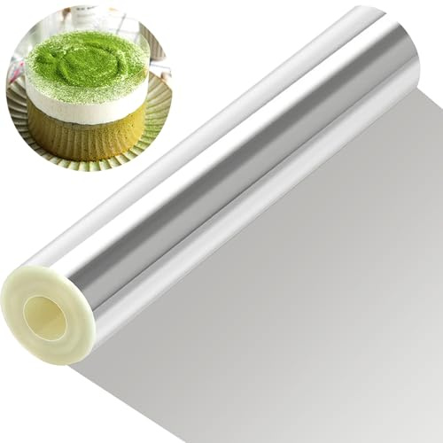 Tortenrandfolie, 30cm x 10m Tortenringfolie Wiederverwendbar, 1 Rolle Acetat Folie Transparente, Transparente Acetatrolle, für Tortendeko Schokolade Mousse Kuchen Dessertringe