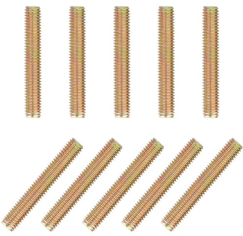Qrity 10 Stück Gewindestange, M8 x 60 mm Vollgewindestange Rechtsgewinde, Gewindestifte Gewindebolzen Vollgewindestange für Ankerbolzen, Klemmen