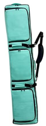 rockible Snowboardhülle, Skitasche mit Rollen, verstellbare Schultergurte, Tasche, Snowboardtasche, Skiausrüstungstasche zum Skifahren und Snowboarden, GrÜn
